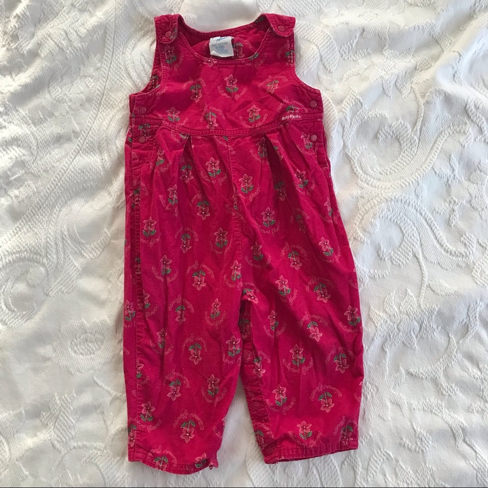 Vintage floral Osh Kosh overalls